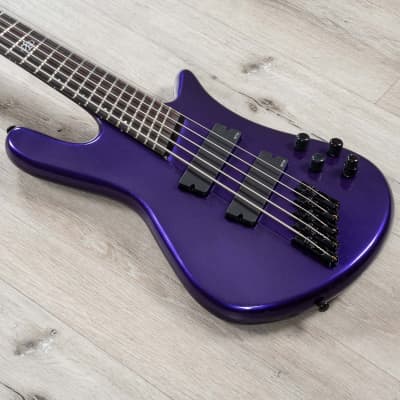 Spector NS Dimension 5 HP Multi-Scale 5-String Bass, Ebony Fingerboard, EMG 45DC, Plum Crazy Gloss