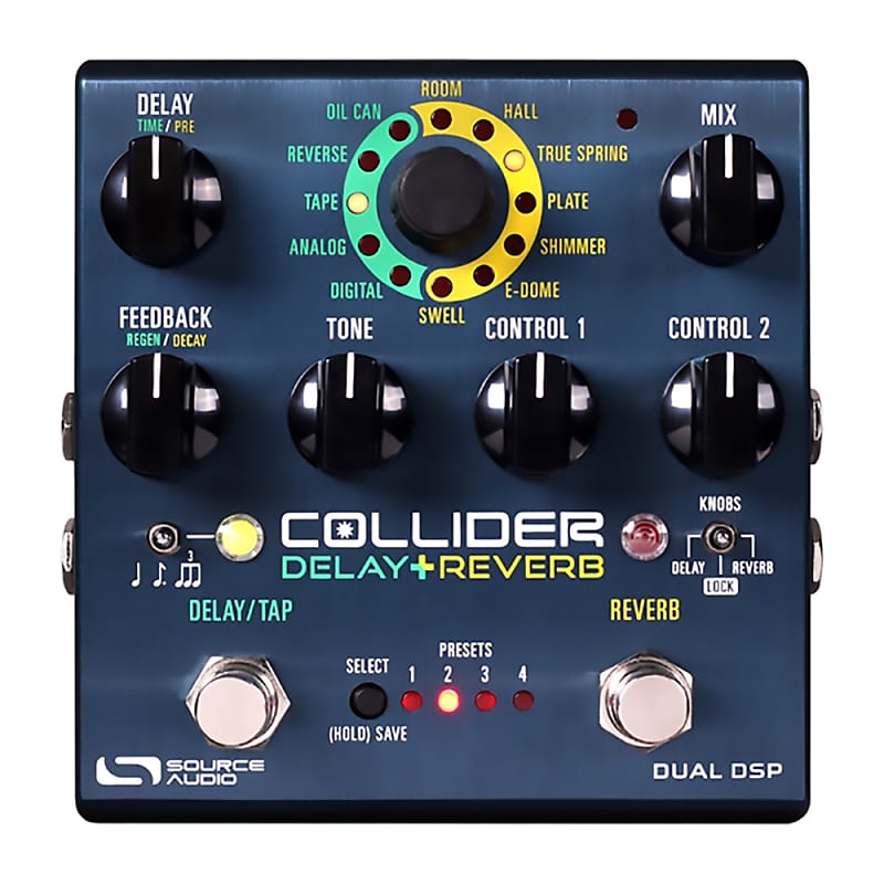 Source Audio SA263 Collider Delay+Reverb Guitar Effects Pedal image 1