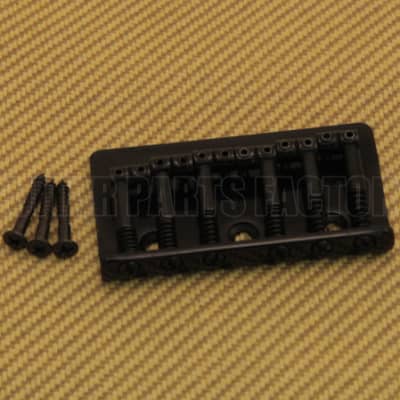 SB-0190-003 Black Universal Hardtail Top Load Guitar Bridge