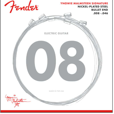 Fender Yngwie Malmsteen Signature Electric Guitar Strings, SUPER LIGHT 8-46 image 4