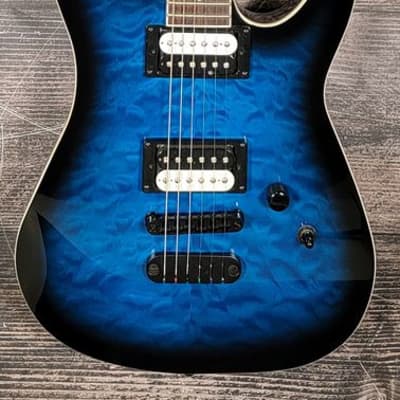 Dean MDX Quilt Maple Trans Blue Solid Body Electric Guitar No Case Electric Guitar (Indianapolis, IN) for sale