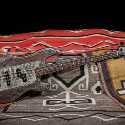 2008 Trussart Steelcaster Bass "Rust on Cream Gator" image 1