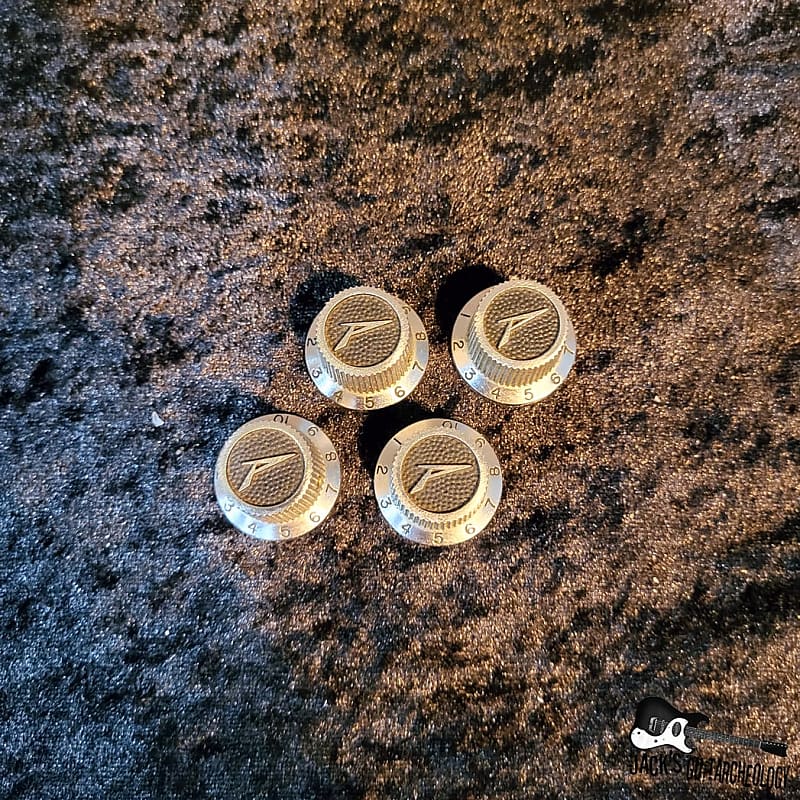 Peavey TSeries Knob Set (1970s Black & Silver) Reverb