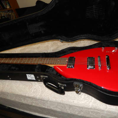 Jim Reed Solid Body Electric 1987-94? - Bright Red w/ Natural neck for sale