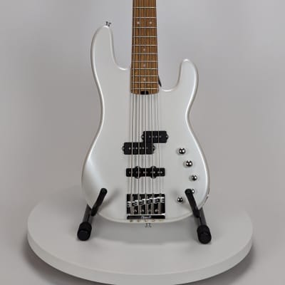 Charvel Pro-Mod San Dimas Bass PJ V 2025 - Platinum Pearl image 1