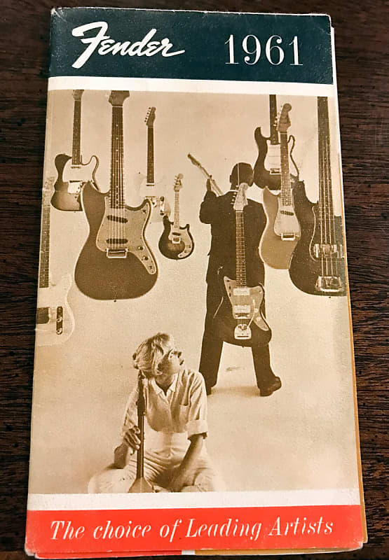Original Vintage 1961 Fender Fold-Out Catalog image 1