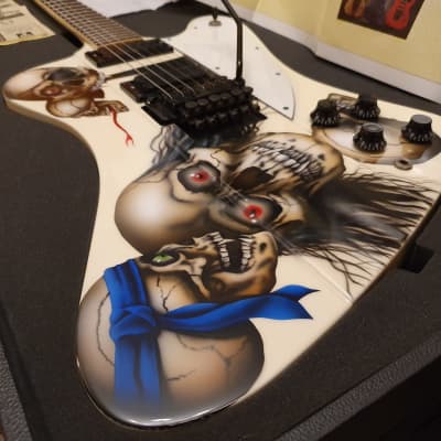 ESP Custom Shop Celebrity Artist Owned by Iron Maiden with Tour Flight Case + COA! Phoenix Firebird image 8