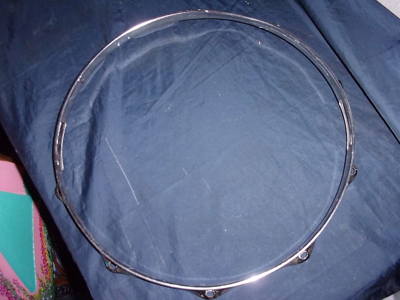 14" Snare Drum Chrome Rim Hoop Bottom Snare side 10 Lug Holes Reverb