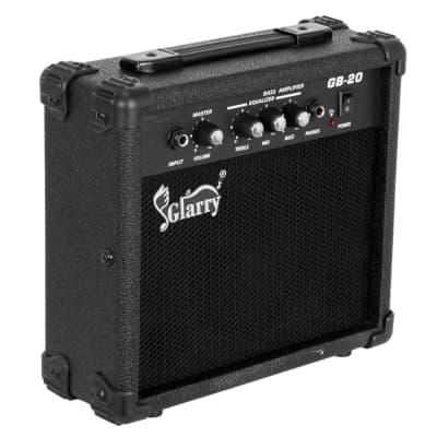 Glarry Glarry GJazz Electric Bass Guitar w/ 20W Electric Bass Amplifier  2021 Sunset image 11
