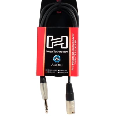 Hosa HSX-005 5 Foot Rean 1/4" TRS-XLR-3 Male Balanced Inter-Connect Cable image 3