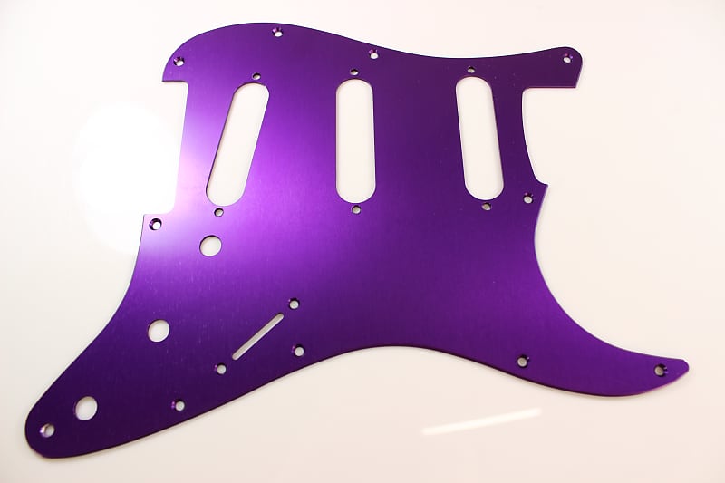 Purple strat outlet pickguard