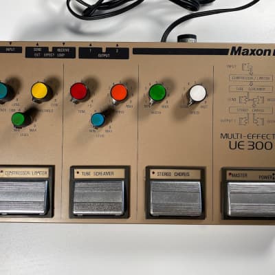 Maxon UE300 Multi-Effects '80s MIJ Guitar Effects Pedal Made Maxon UE300 Multi-Effects '80s MIJ Guitar Effects Pedal Made