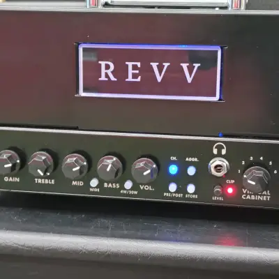 REVV G20 2-Channel 20-Watt Guitar Amp Head with Reactive Load and Virtual Cabinets With Matching 1x12 Cab image 7