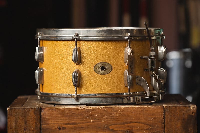 1940s Slingerland 'Concert King' 3ply in Sparkling Gold Reverb