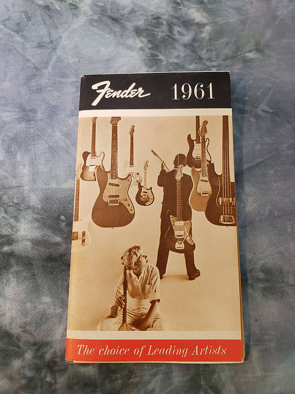 1961 Fender Small Guitar Amp Catalog Tweed Deluxe Strat Tele