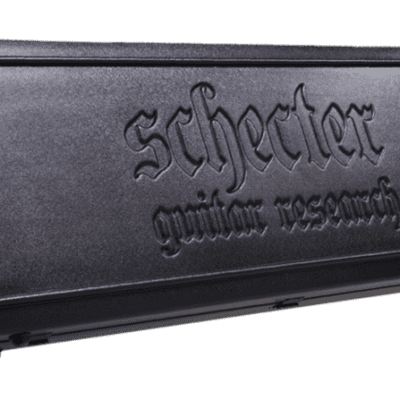 Schecter SGR Universial Hard Molded Guitar Case Black with Blue Interior,1622 image 4