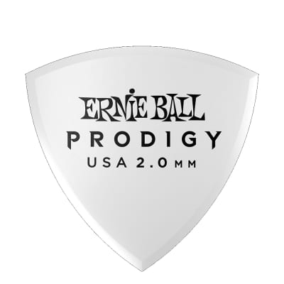 Ernie Ball 2.0mm White Shield Prodigy Guitar Picks for sale