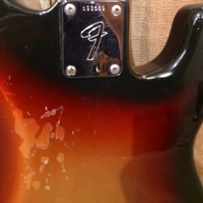 Fender Precision Bass Lefty 1974 Sunburst image 11