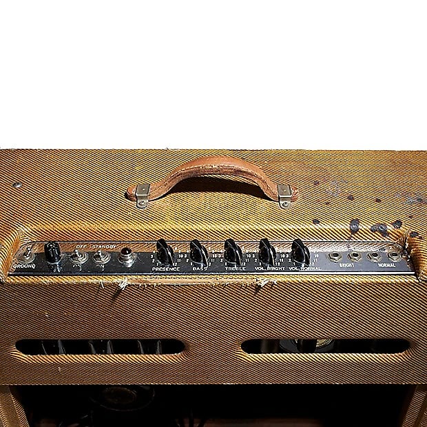 Fender Twin 5E8 Narrow Panel 50-Watt 2x12" Guitar Combo 1955 image 3