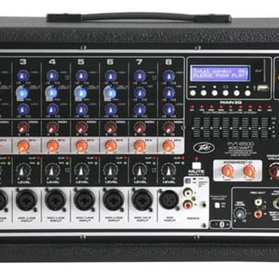 Peavey  PVi 8500-8 channel; 400 watt; Powered Mixer; new with warranty image 1