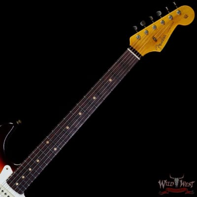 Fender Custom Shop Limited Edition 1959 59' Stratocaster Relic Super Faded Chocolate 3-Color Sunburst image 4