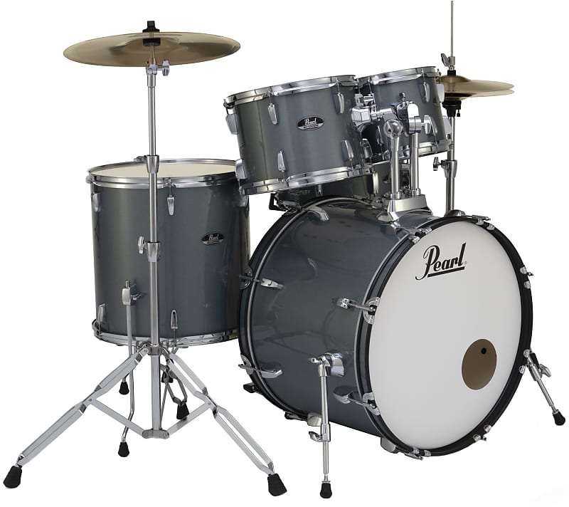 Pearl Roadshow RS525SC/C 5-piece Complete Drum Set with Cymbals - Charcoal Metallic (RS525SC-CMd3) image 1