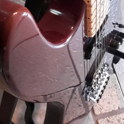 Fender License Parts Guitar.  Fender / Charvel , Strat 1990's Purple Front / Blue Back image 4