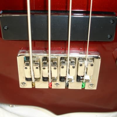 KSD Ken Smith Design Burner Standard 4 4-String Electric Bass - Metallic Red image 4