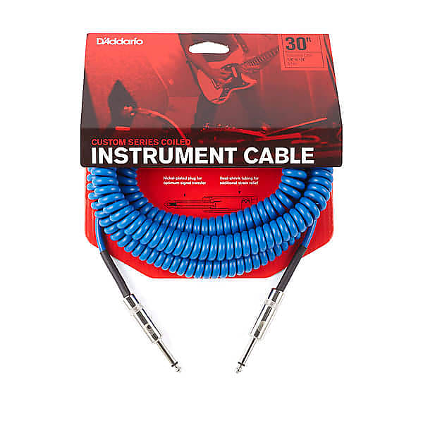 D'Addario	PW-CDG-30 Planet Waves Coiled Instrument Cable - 30' imagen 1