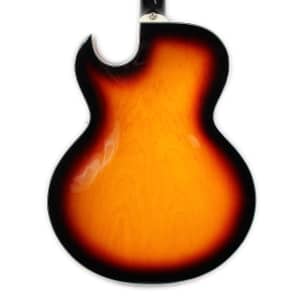 Used Dean Palomino Hollow Body Archtop Electric Guitar Sunburst image 4