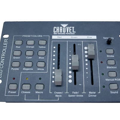 Chauvet DJ Obey 3 Compact DMX Controller for LED Lights w/ 3 Channel Mode Only RGB image 1