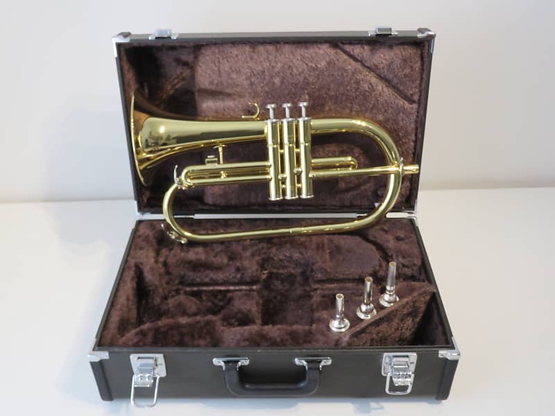 Yamaha YFH2310 Yellow Brass Gold Lacquer Flugelhorn As New Reverb