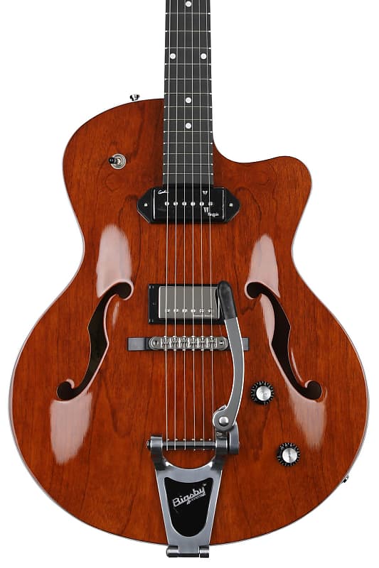 Godin 5th Avenue Uptown Custom Hollowbody Electric Guitar - Havana Brown image 1