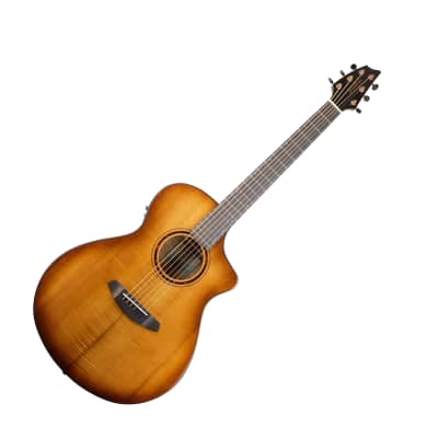 Breedlove ECO Pursuit Exotic S Concert CE Myrtlewood Electro-Acoustic Guitar in Amber image 1