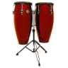 Lp Latin Percussion Aspire Wood Conga Set Red Stain (10 & 11 Inch)