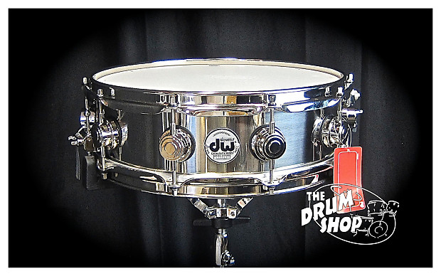 DW Collector's Series Stainless Steel 4.5x14" Snare Drum image 1