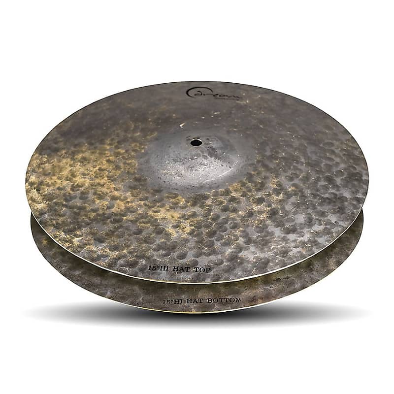 Dream Cymbals 15" Dark Matter Series Energy Hi-Hat Cymbals (Pair) image 1