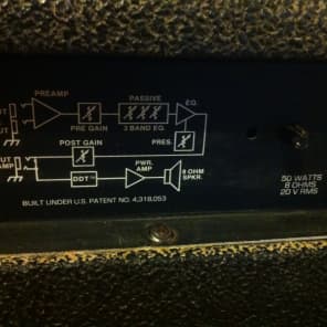 Vintage PEAVEY Basic 50 Bass Amplifier Amp 12" 50W NICE imagen 8