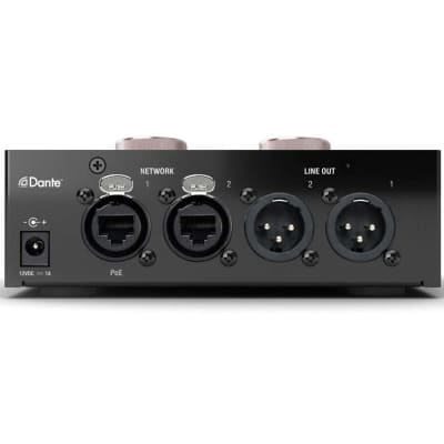Focusrite RedNet AM2 Stereo Dante Headphone Amplifier and Line-Out Interface image 4
