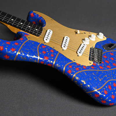 Fender Custom Shop Stratocaster "Blue with Red & Gold" Thorn / Gallenberger Project 2022 image 8