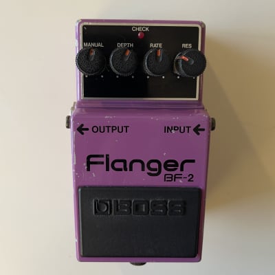Boss BF-2 Flanger Pedal ( Pink Label - MIT ) 1998 Purple | Reverb