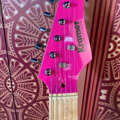 Kramer Focus VT-211S Electric Guitar - Hot Pink... OPEN BOX DEMO image 2