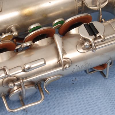 Buescher  True Tone C Melody  Silver plated Saxophone  1925 image 6