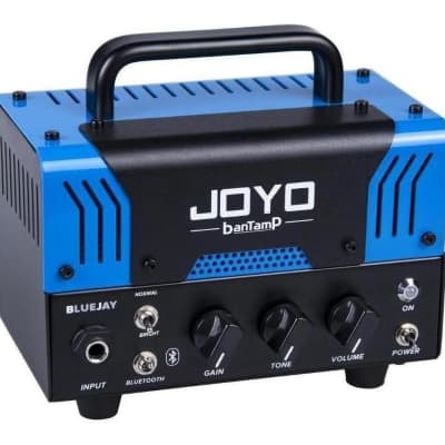 JOYO BlueJay Bantamp 20w Pre Amp Tube Hybrid Guitar Amp head with 2 Instrument Cable and Zorro Cloth image 3