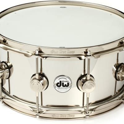 DW Collector's Series Steel 6.5 x 14 inch Snare Drum - Polished image 1