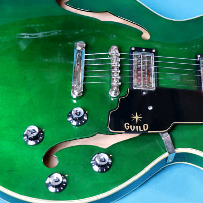 Guild Newark St. Collection Starfire IV ST  - Emerald Green W/ Case for sale