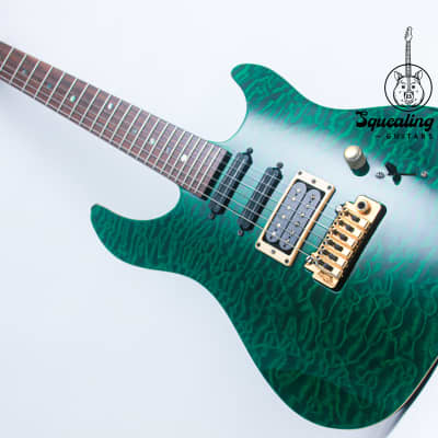 BRIAN MOORE USA M/C1 Double Cutaway 156# " Emerald Green + Rosewood" (1992) image 25