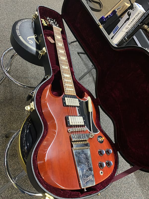 Gibson LP SG STD Maestro VOS Washed Cherry image 1