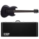 ESP LTD Viper-7 Baritone Black Metal Black Satin 7-String Electric Guitar + Hard Case Viper 7
