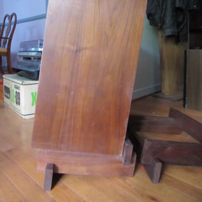 Back tilted walnut speakers stands for Pioneer HPM100 speakers image 2